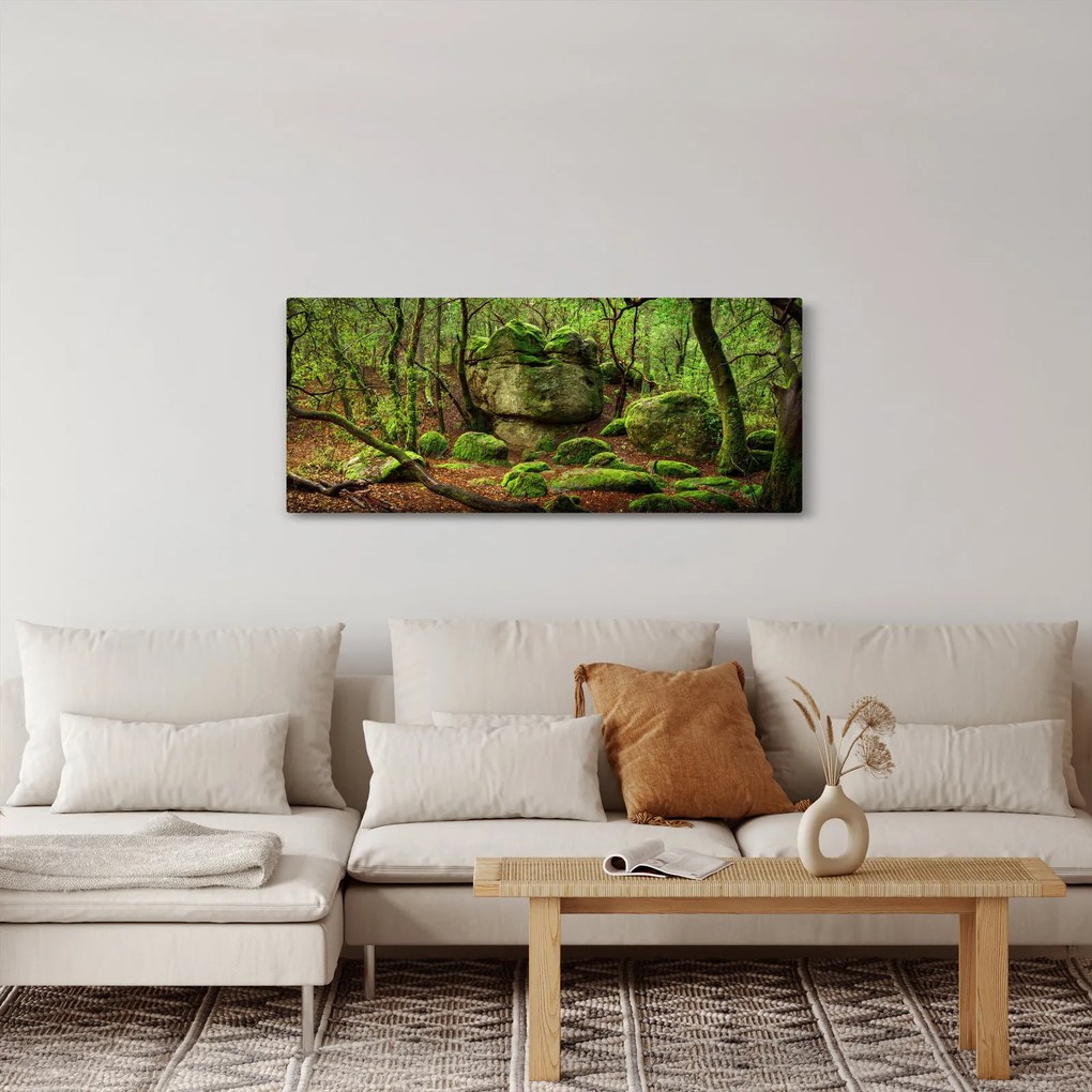 Egy varázslatos erdő képe (120x50 cm)