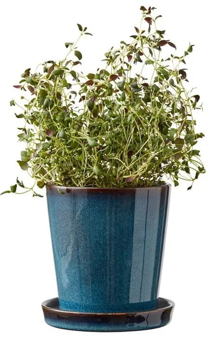 Kőedény kaspó ø 10 cm Gastro Dark Blue/Black – Bitz