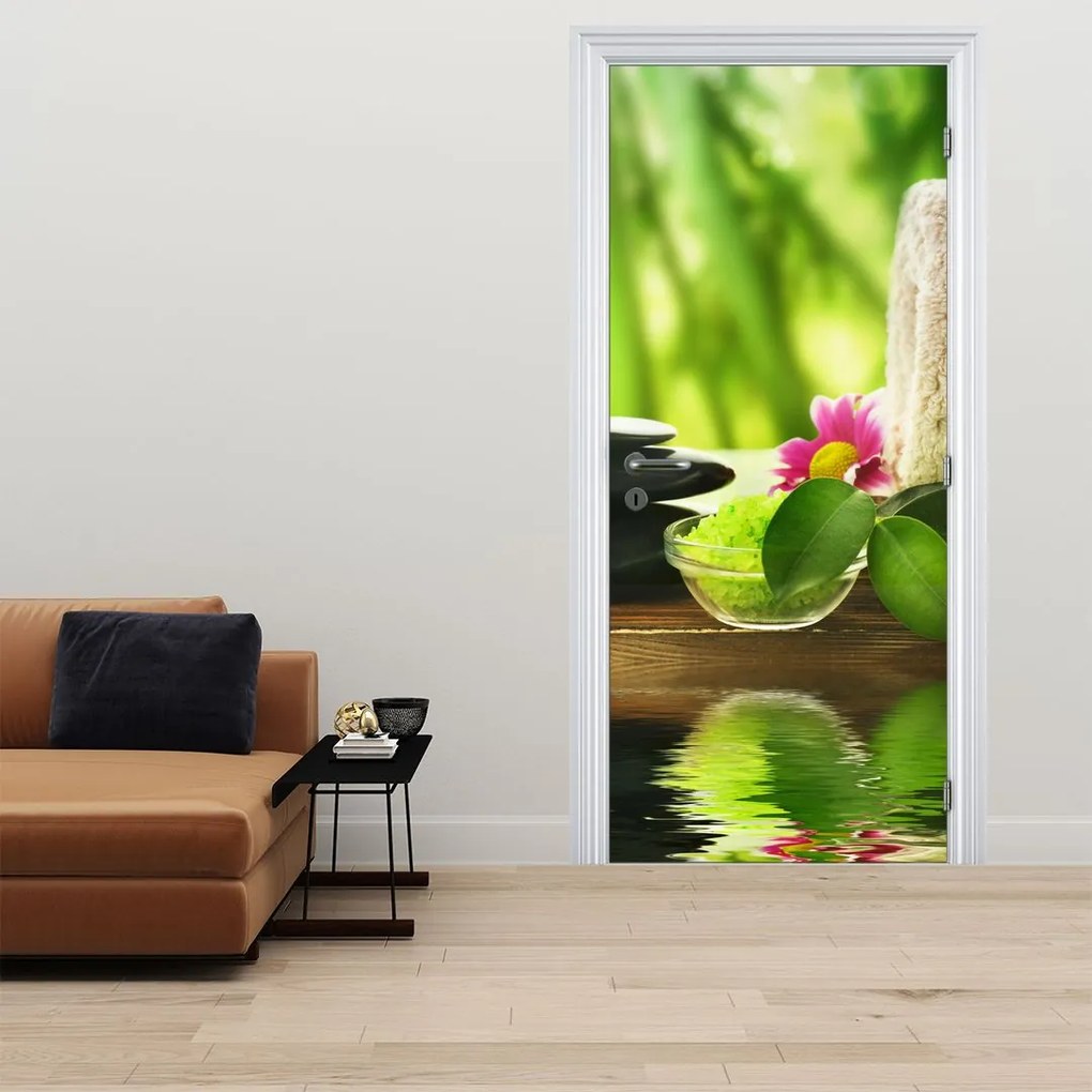 Fotótapéta ajtóra - Masszázs segédeszközök (95x205cm)