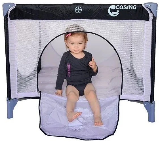 COSING - EMA Zebra szürke gyermek járóka