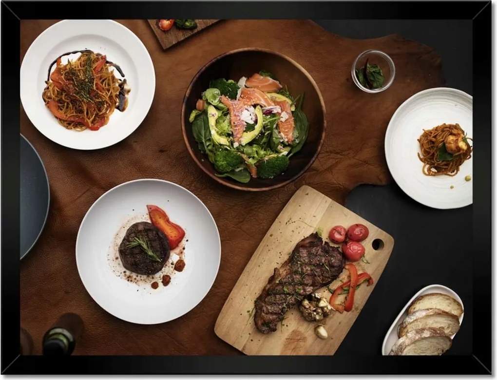 Poszterek keretben 40x30 Ázsia a tányéron