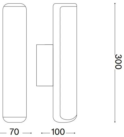 Ideal Lux - LED Kültéri fali lámpa ETERE LED/9,5W/230V 4000K IP44 barna