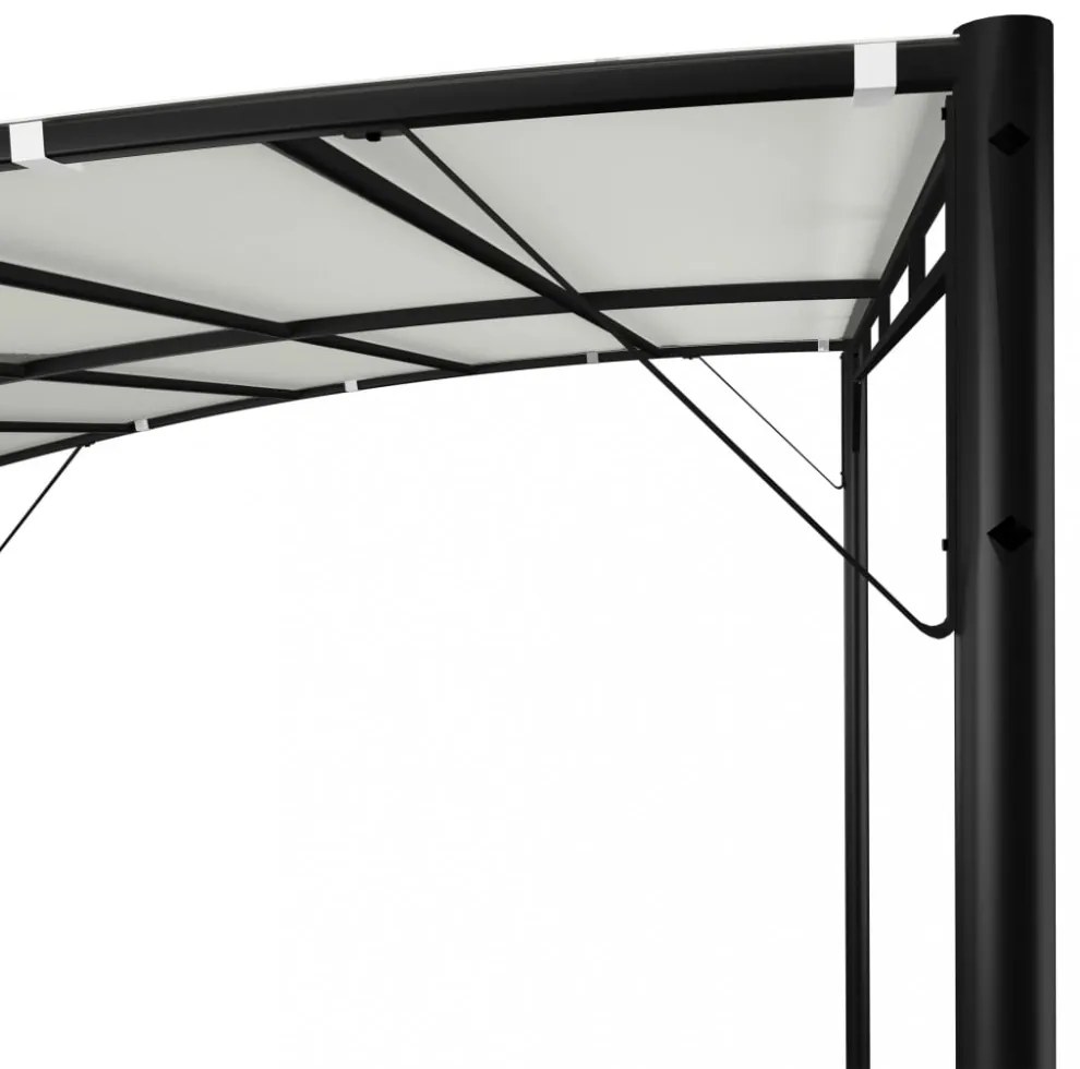 krémszínű kerti napellenző 3 x 3 x 2,55 m