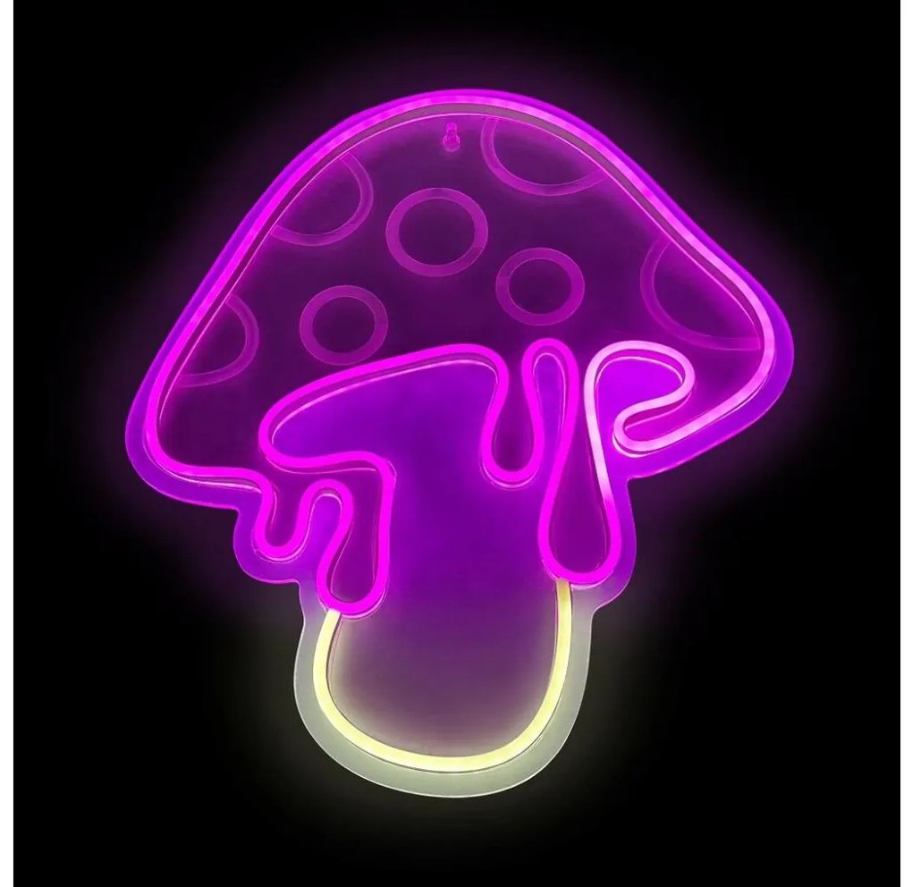 2Kids Toys - LED-neon fali dekoráció, 5W, USB, gomba alakú