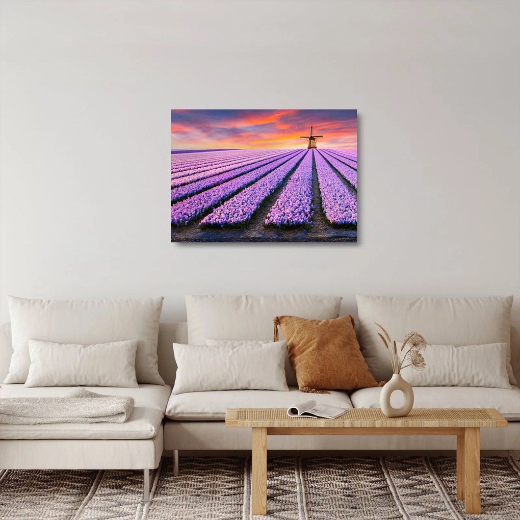 Kép - virágfarm (üvegen) (70x50 cm)
