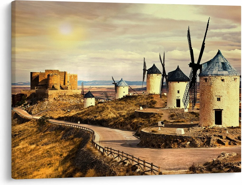 Kép - Szélmalmok (70x50 cm)