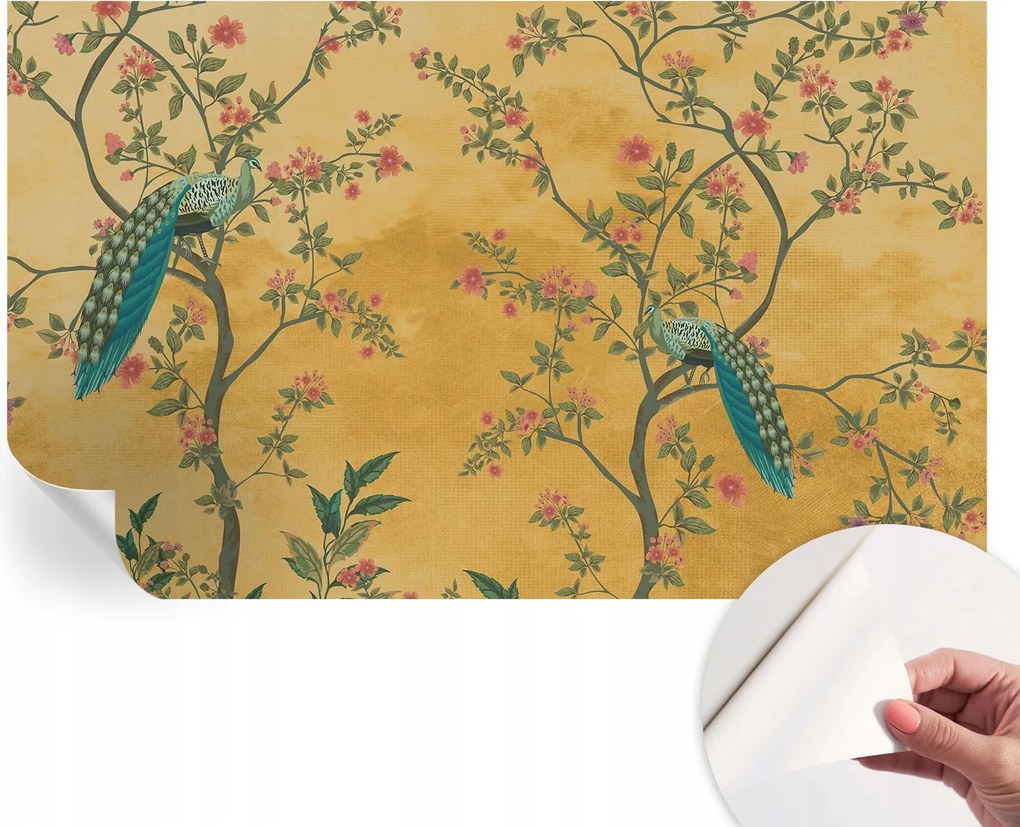 Öntapadós fotótapéta Nappali és Hálószoba Páva fák 416x254