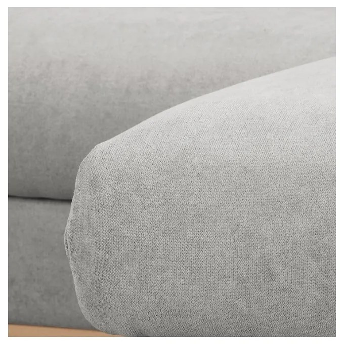 Világosszürke sarokkanapé (jobb oldali) Beata – Ropez