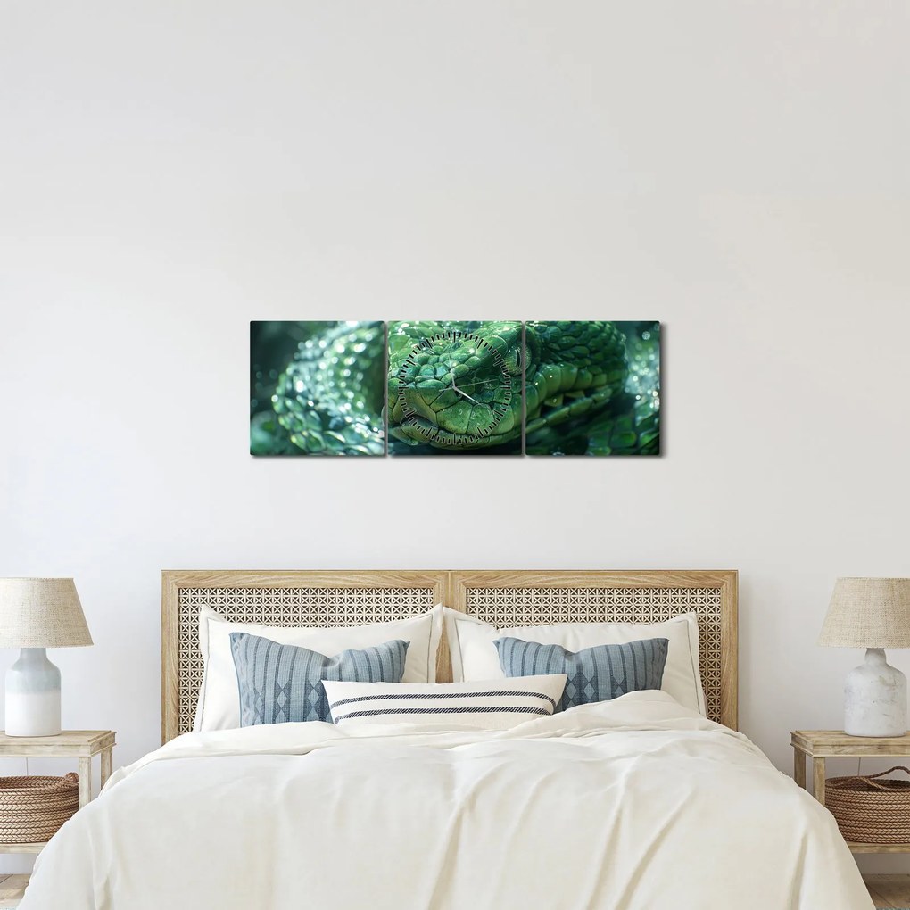 Kép - Egy kígyó portréja (órával) (90x30 cm)