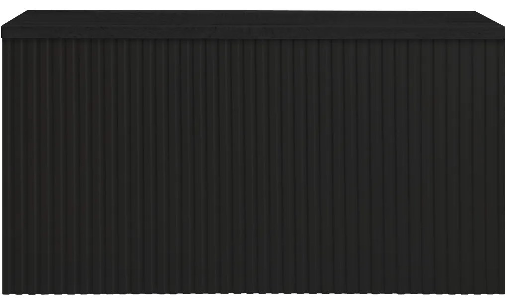 TUANA - Merito fürdőszoba szekrény mosogató alatt - fekete matt - 80x50x43 cm
