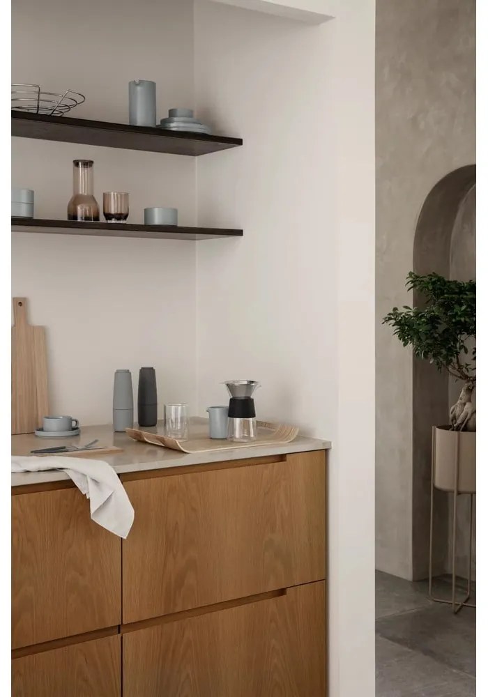 Sötétszürke-ezüstszínű rozsdamentes acél evőeszköz készlet 16 db-os Maxime – Blomus