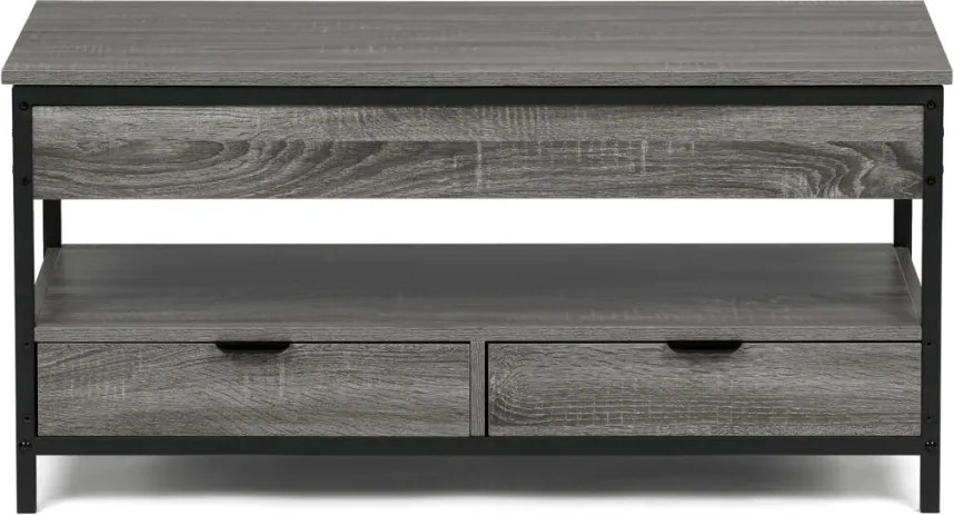 CT-I1201 szürke tölgy MDF dohányzóasztal 100 × 50 × 48 cm