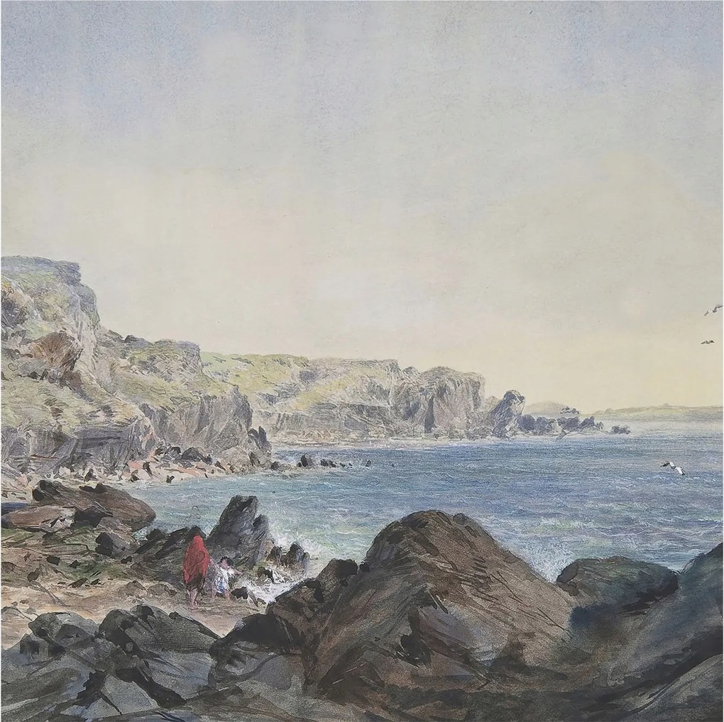 Dekoratív Fotótapéta Furnér Flizelin Csendes tengerpart 250x250 Ragasztó