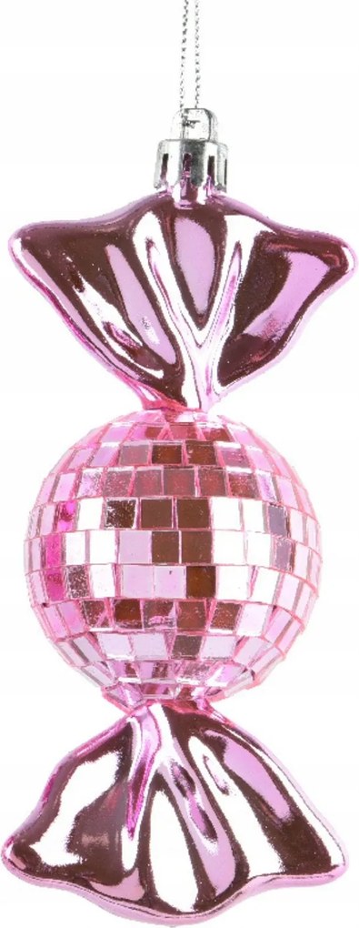 Disco cukorka gömbök világos rózsaszín 3csomag