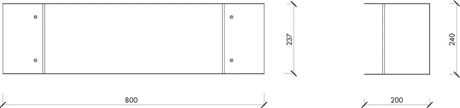 Fekete többszintes fém fali polc 80 cm Lina – noo.ma