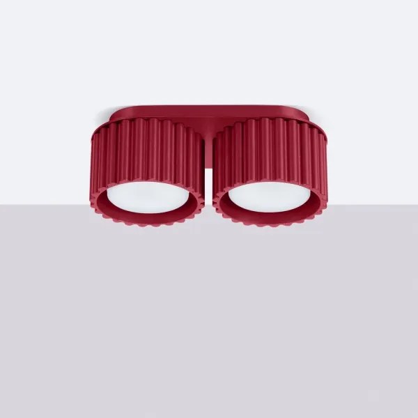 Sollux  SL.1823 - AURA irányítható spotlámpa 2xGX53/10W/230V piros