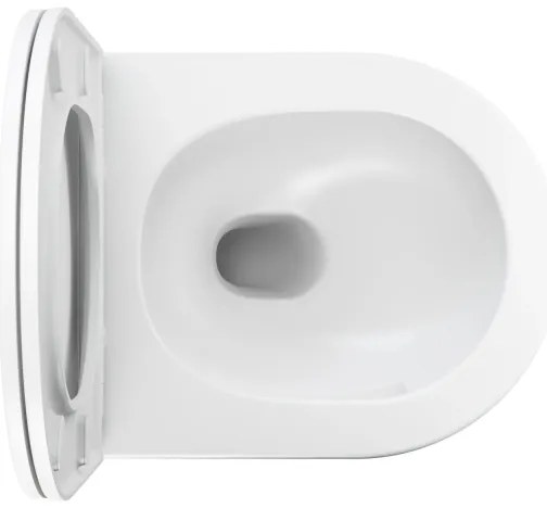 OMNIRES OTTAWASPXMWBM - Falra szerelhető WC SoftClose záródású ülőkével OTTAWA, kerámia/fehér