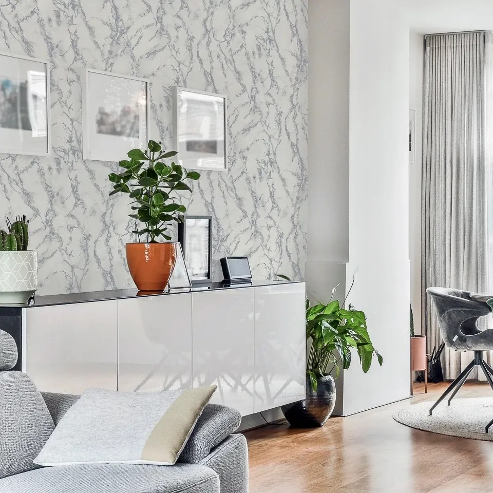 Arthouse Signature 1 Carrara Marble szürke márvány mintás papír tapéta – 296701