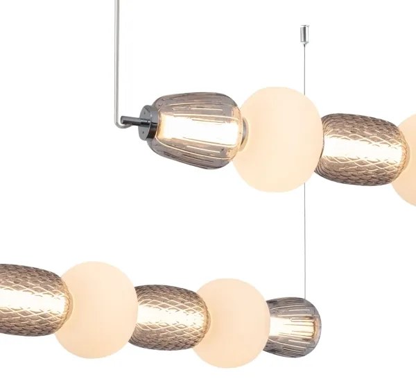 LED Csillár zsinóron CARO LED/42W/230V króm