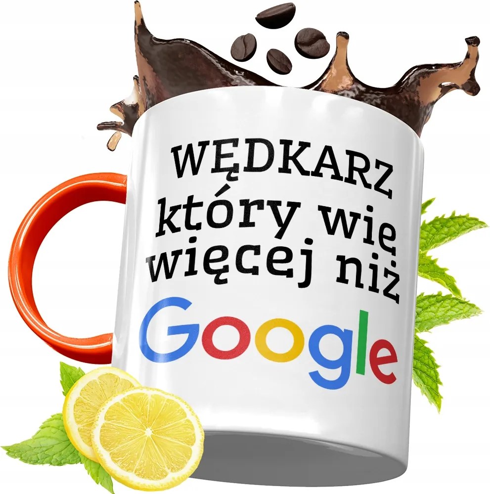 Narancssárga Bögre Horgászoknak Ajándék fényképes nyomtatással