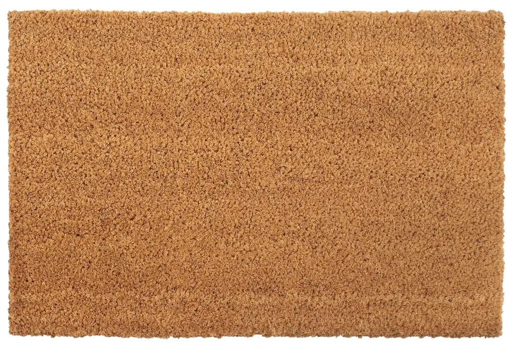 természetes színű rojtos kókuszrost lábtörlő 50 x 80 cm
