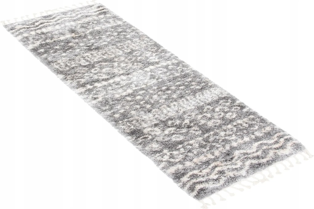 Járdaszőnyeg Shaggy Aztec 60x200 rojtos Boho w05