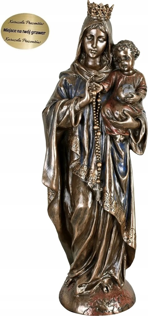 Szűzanya Koronával Királynő A Kis Jézussal Ajándék Hívőknek v