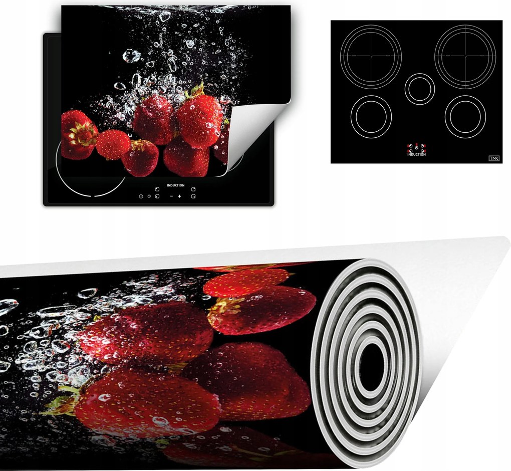 Vinyl Szőnyeg A Konyhába Több Hely 70x52 fekete eper