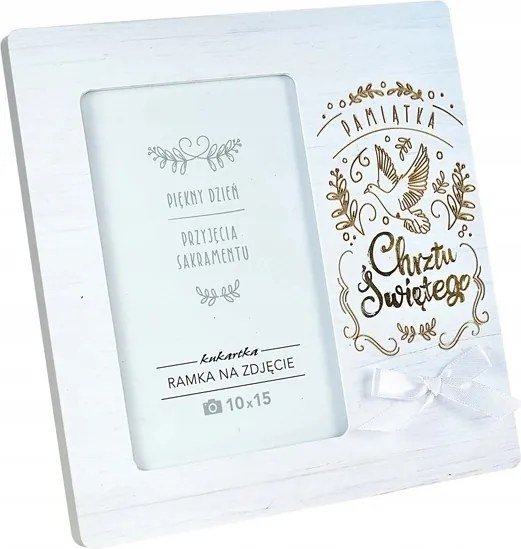 Keresztelő Képkeret Keresztelő Fehér 19x19cm