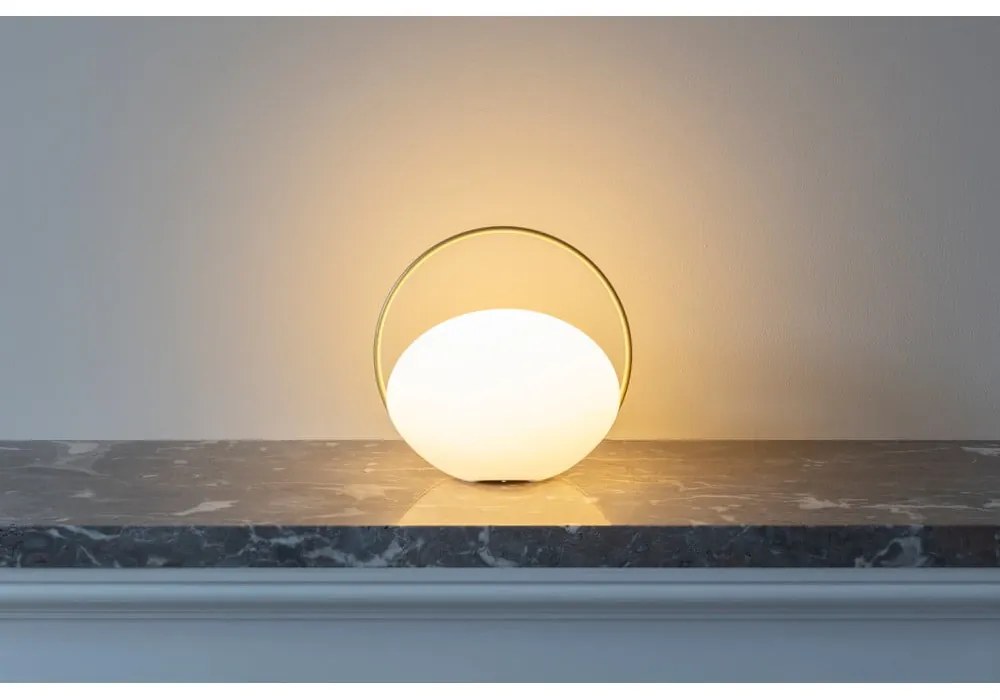 Fehér LED dimmelhető asztali lámpa (magasság 19 cm) Orbit – UMAGE