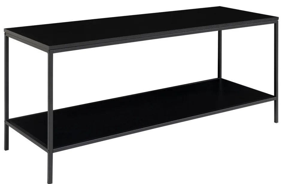 Vita TV állvány, 2 polc, fekete, 100x36x45 cm