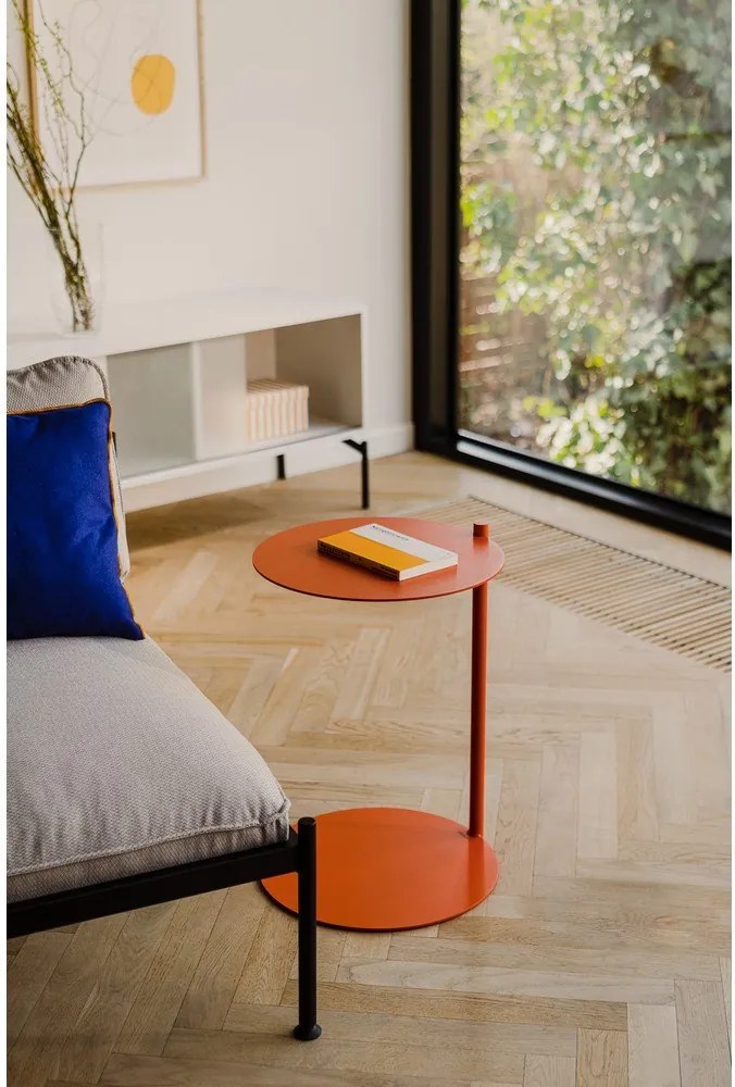 Acél kerek tárolóasztal 41x40 cm Ande – noo.ma