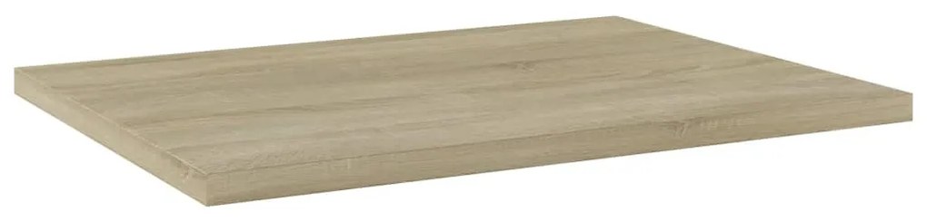 4 db sonoma tölgy színű szerelt fa könyvespolc 40 x 30 x 1,5 cm