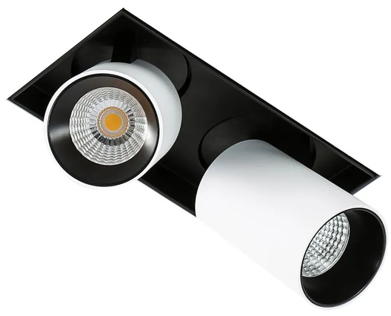 Italux NOVUM GL7119-2/12W 3000K WH+BL Beépíthető spotlámpa 1x12W/LED 1640LM IP20