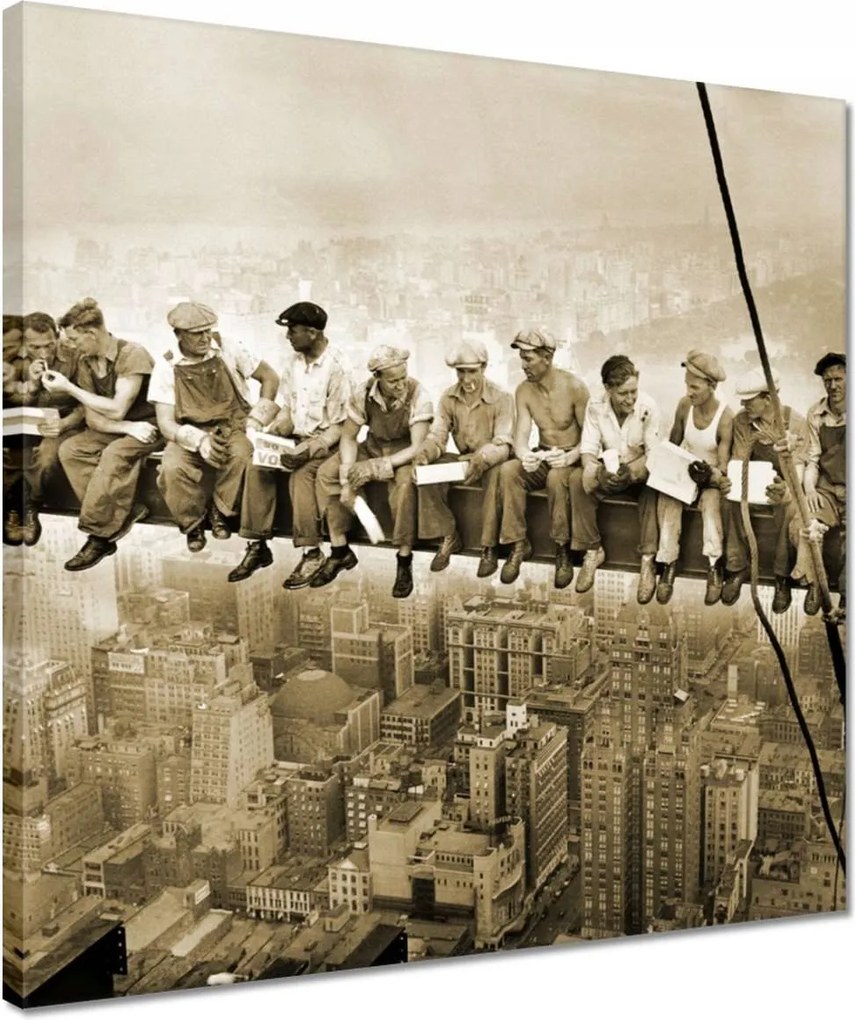 Vászonkép 40x40 Ebéd szépia magasságban