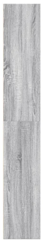 szürke sonoma színű szerelt fa könyvespolc 60 x 30 x 189 cm