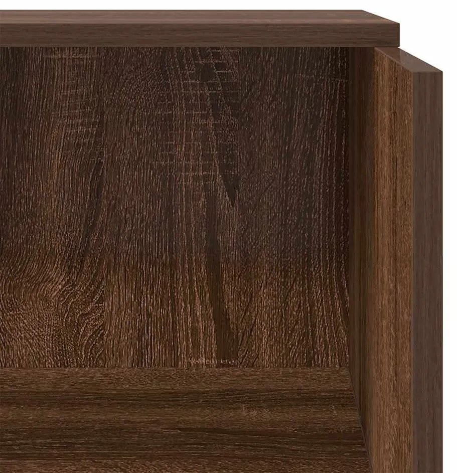 recepciós pult barna tölgy 55x50x103,5 cm szerelt fa
