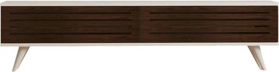 Hill Walnut and White TV-asztal
