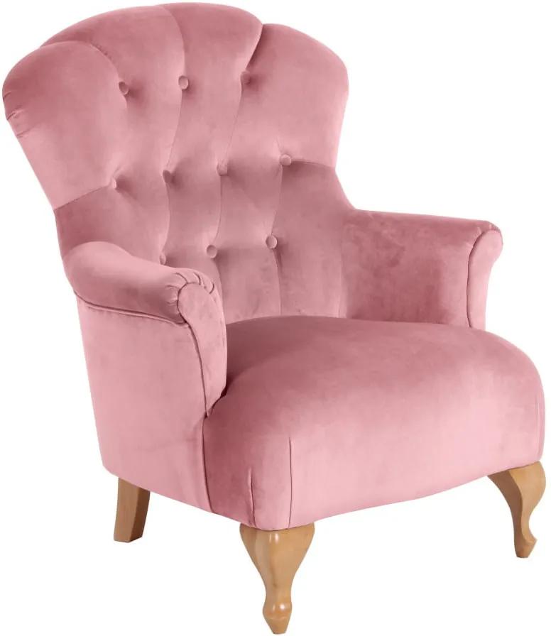 Camilla Velor rózsaszín fotel - Max Winzer