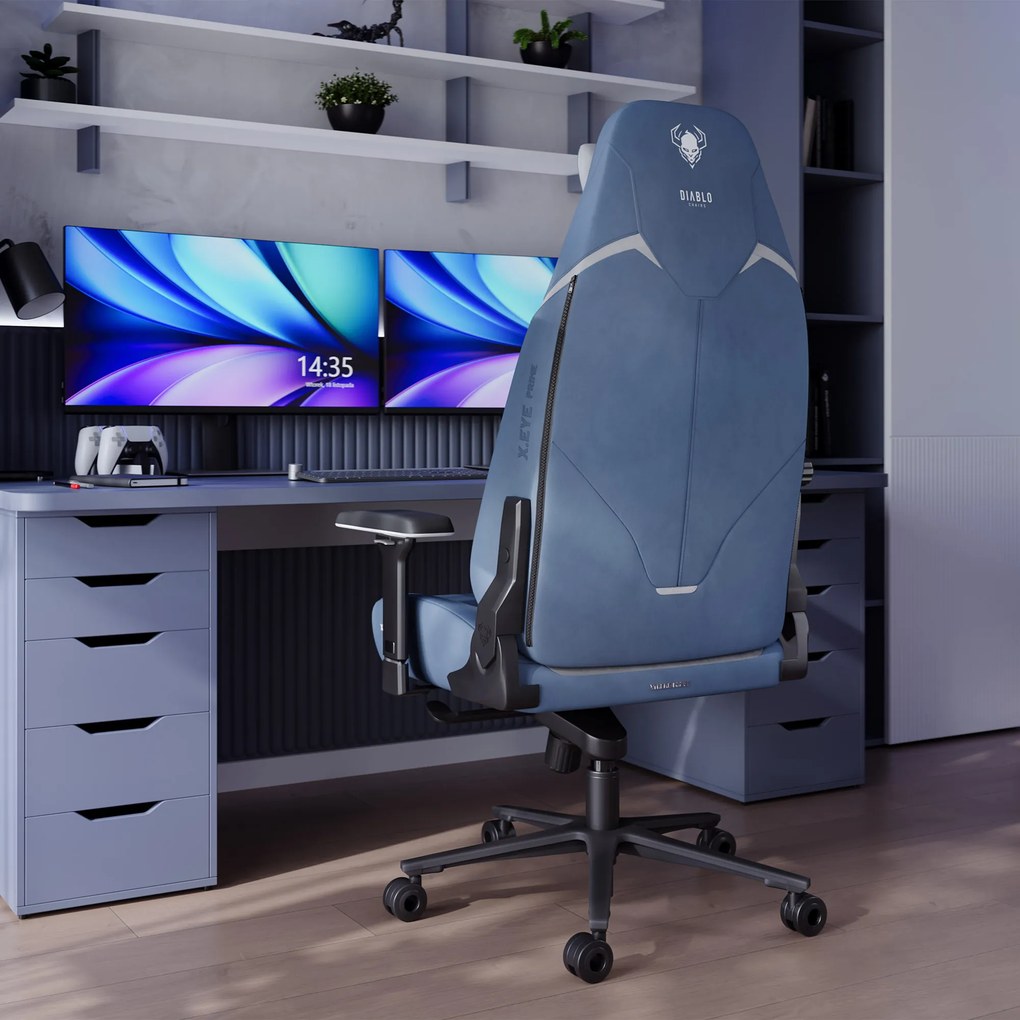 Gamer szék kék Normal Size: Diablo X-Eye Prime Meta Ocean