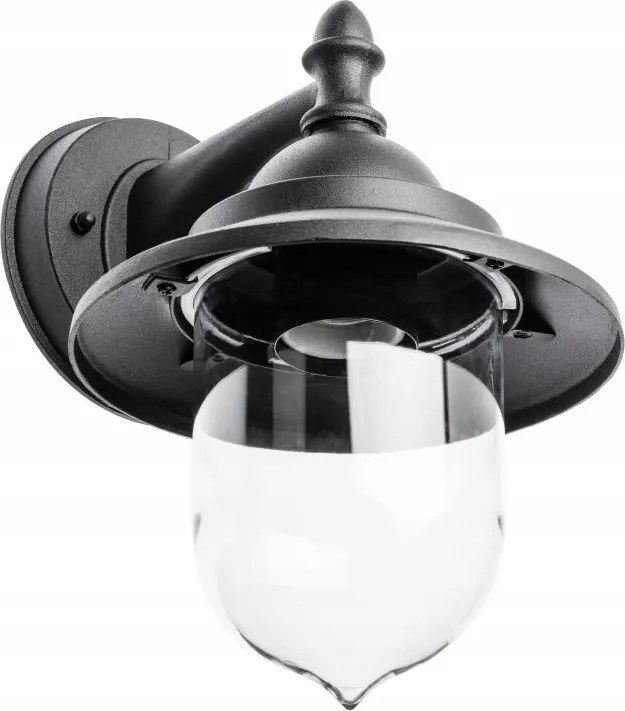 Toskana kültéri homlokzati kerti fali lámpa 25 E27 IP54 fekete Gtv