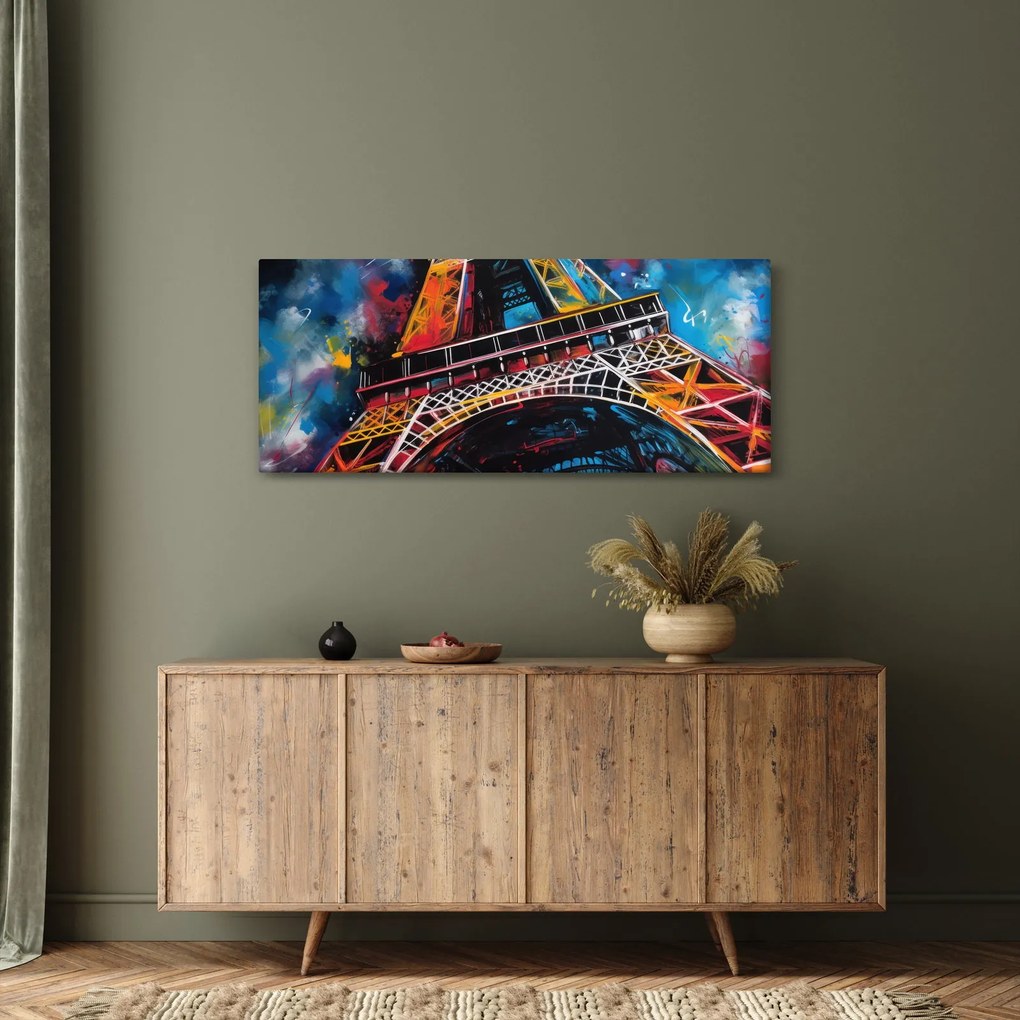 Kép - Az Eiffel-torony festménye II. (120x50 cm)