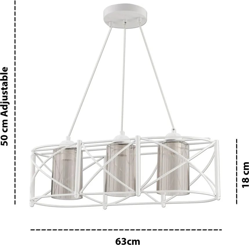 Dratrio Glass - White, Grey
