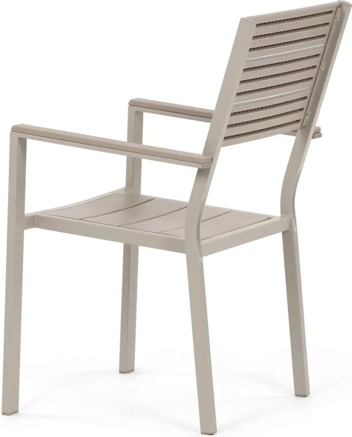 Kerti bútor garnitúra 156x78x74 cm, polywood, bézs, AZS-B1656 CRM