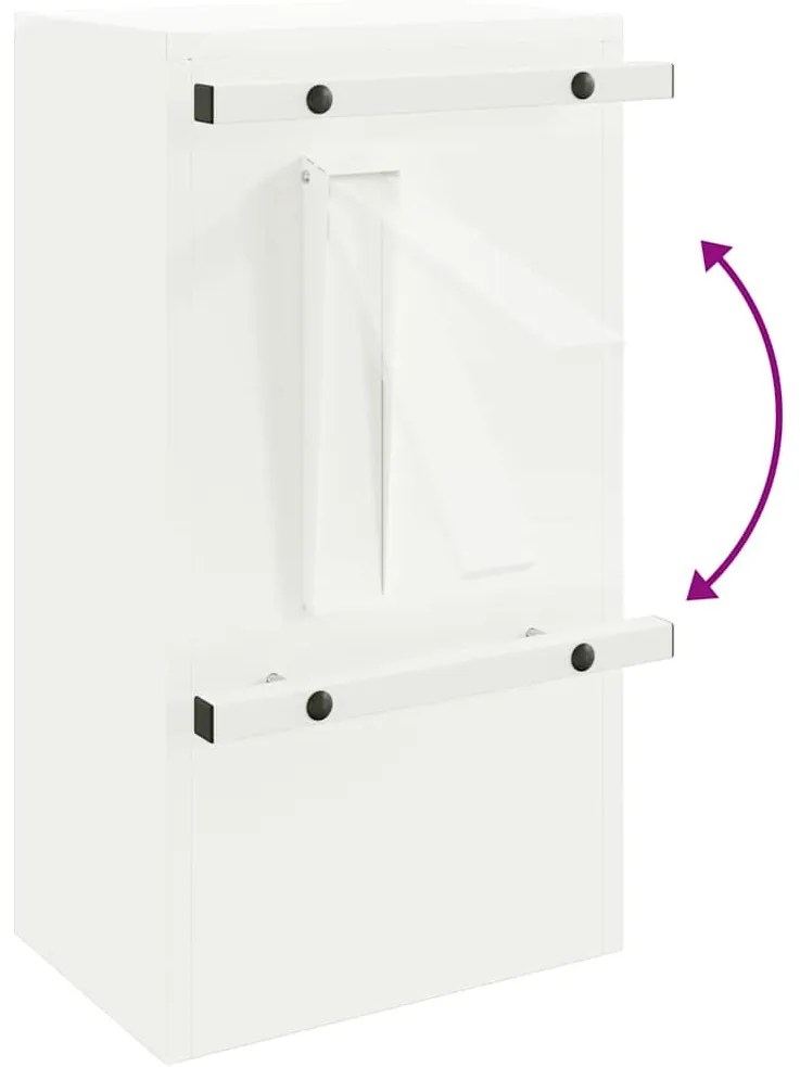 postaláda Fehér 30 x 23 x 55 cm Acél