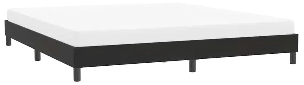 vidaXL ágykeret matrac nélkül Fekete 200x210 cm Bársony