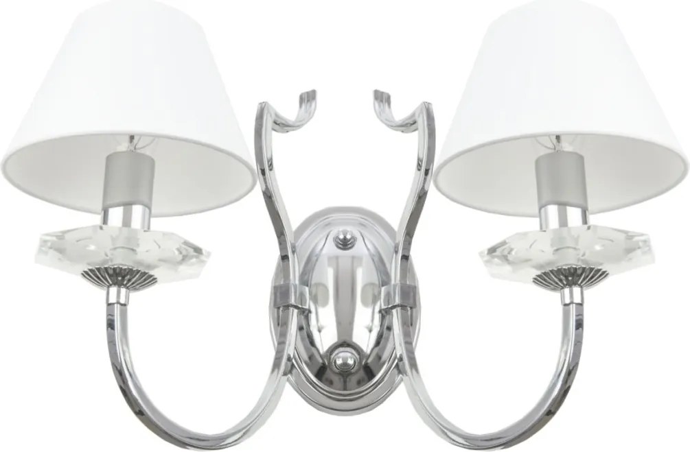 Cosmolight RIGA W02779CH-WH Plafonlámpa 2x40W/E14 IP20