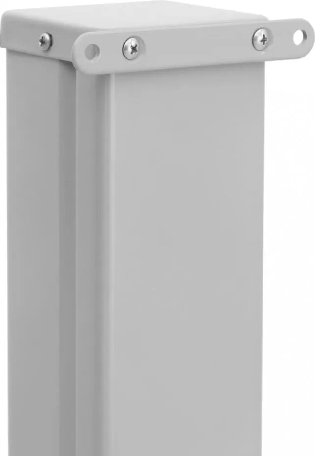 szürke behúzható oldalsó teraszi napellenző 120 x 500 cm
