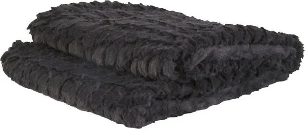 Dekorációs Pléd Takaró Fekete 170x130 kellemes tapintású