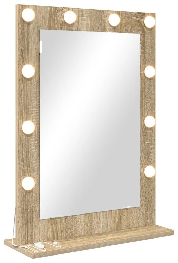 piperetükör Sonoma tölgy MDF, Üveg 70 x 50 x 18 cm Tükör